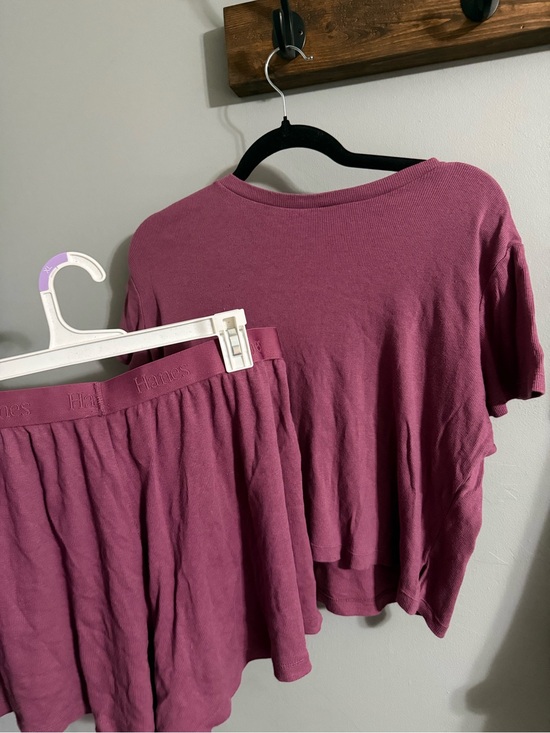 Hanes Tops - Hanes Women's Mauve Short Sleeve Top and Short set
